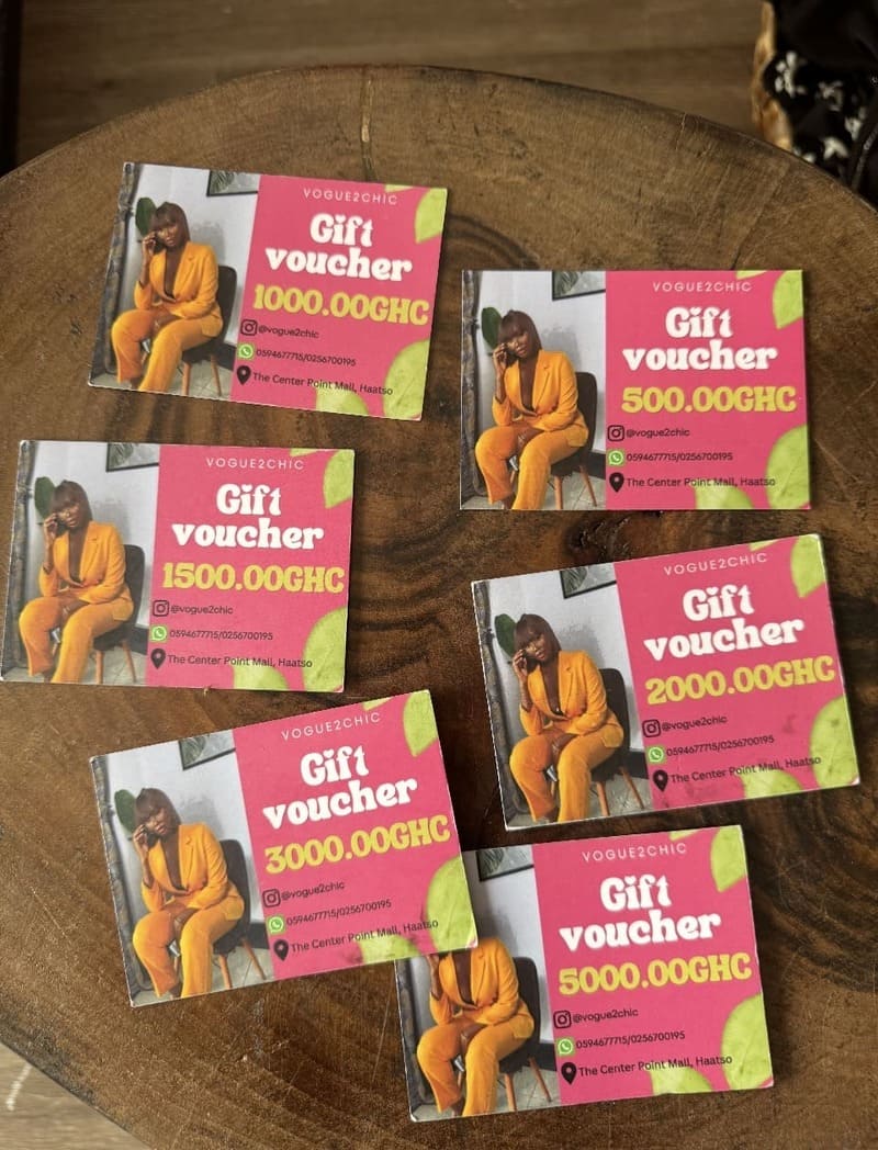 Voucher cards
