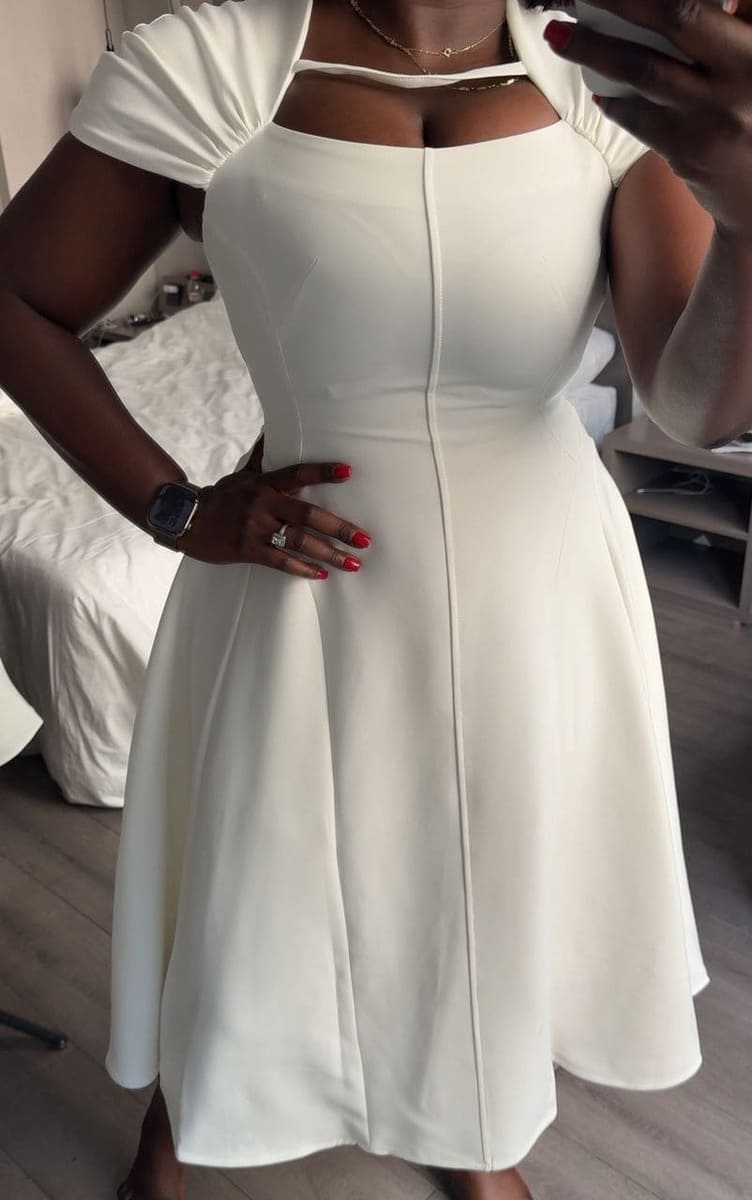 Scarlet white dress