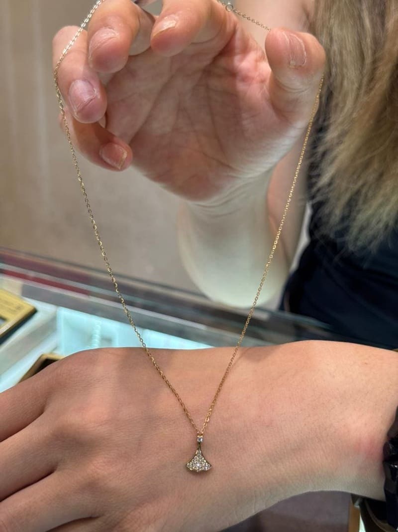Luna 14-karat Gold necklace