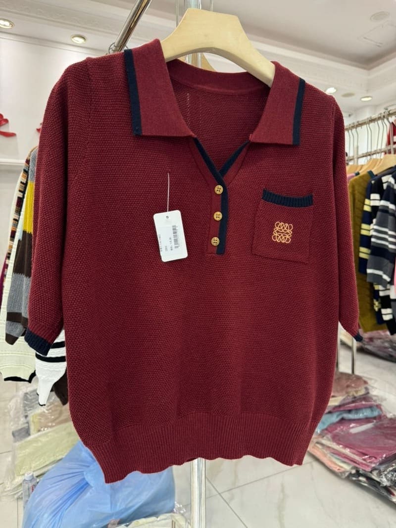 Sasha top maroon