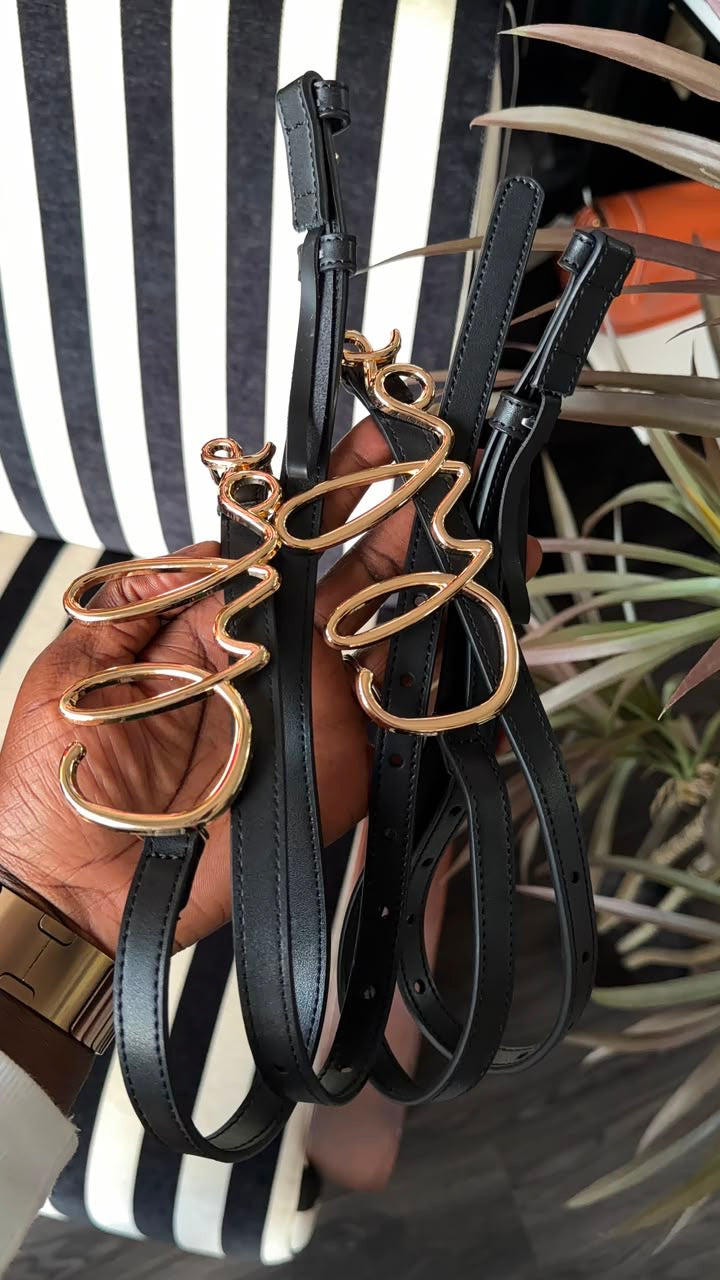 Chloe belt black