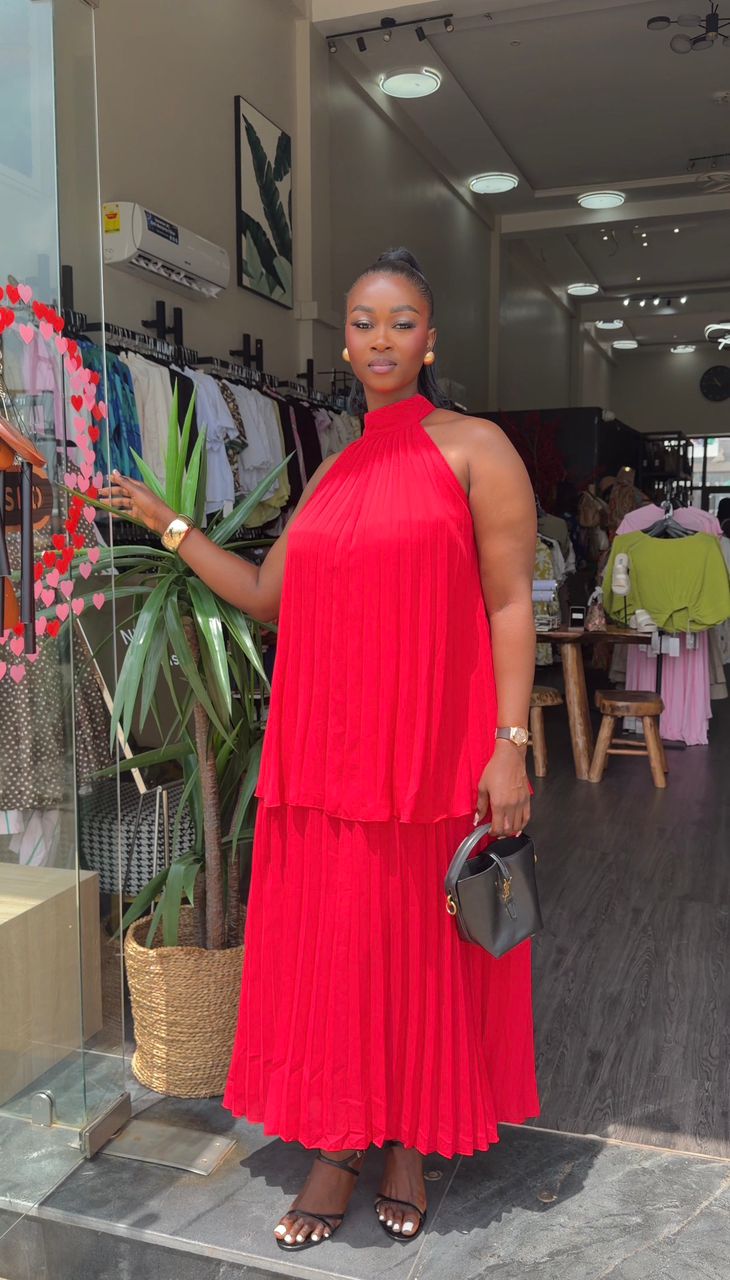 Saliha dress red