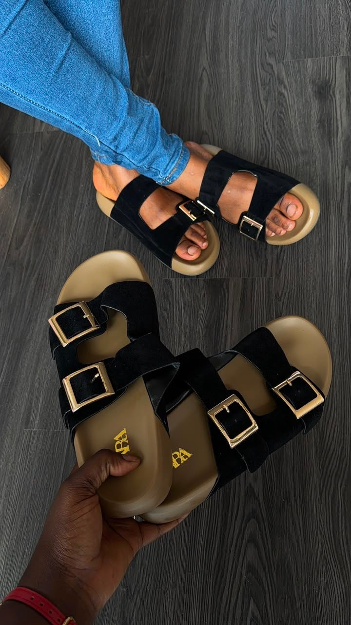 Zeda buckle slides black