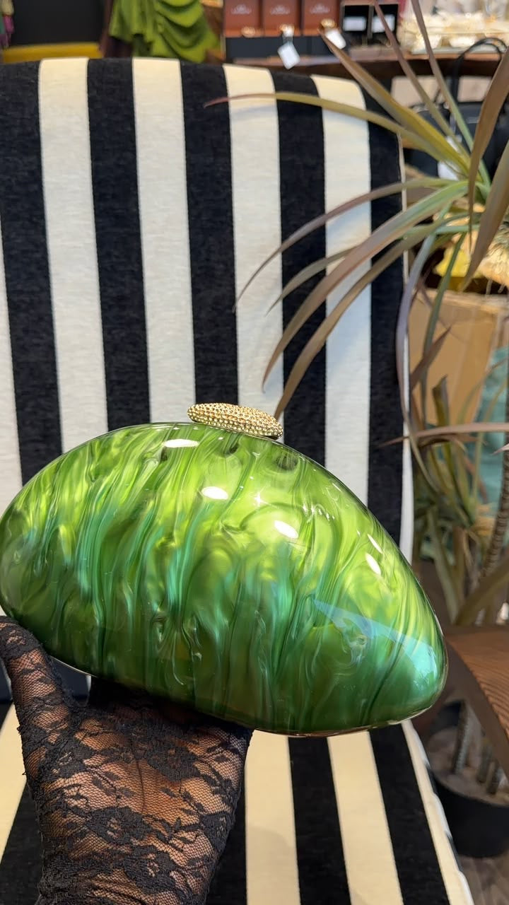 Marble bag green