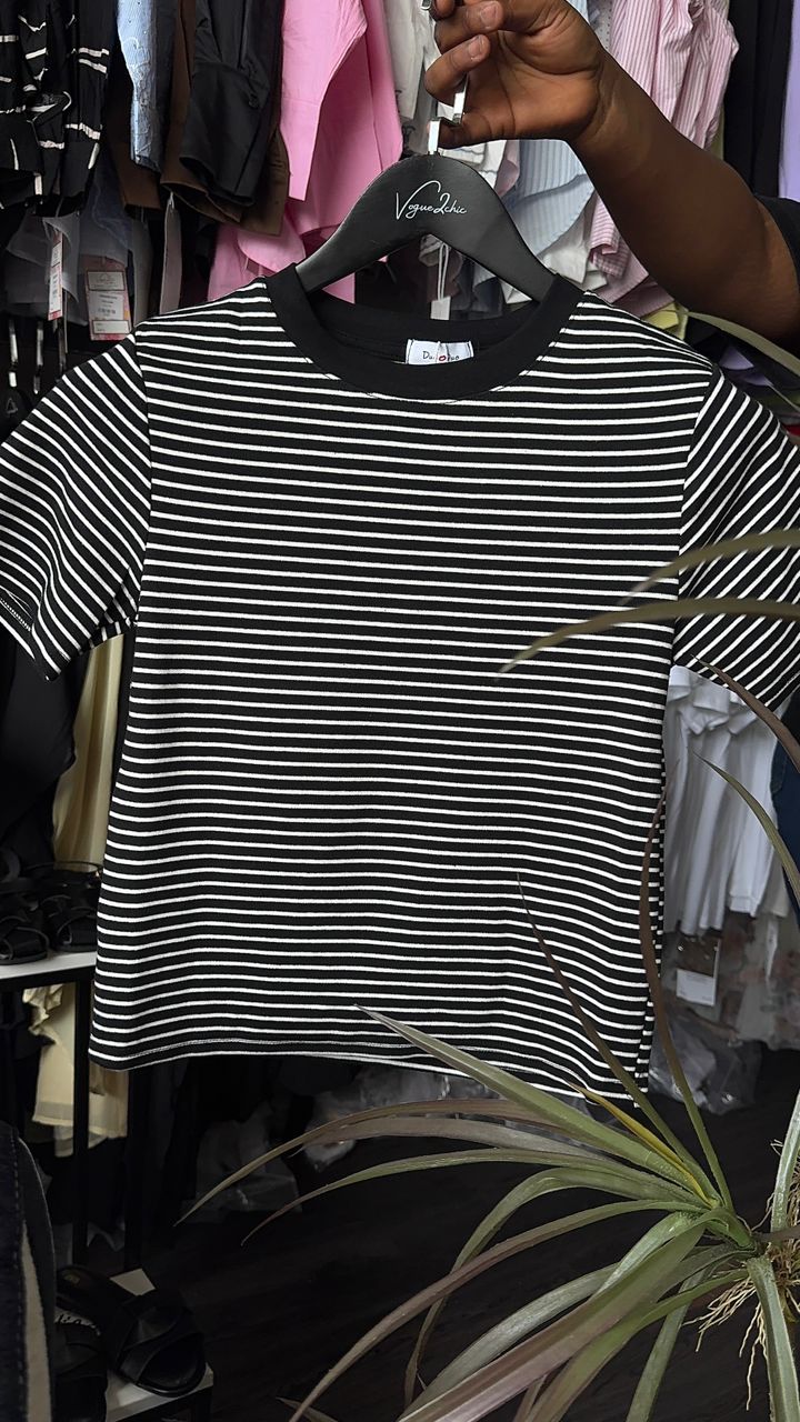 Eliana top black mix