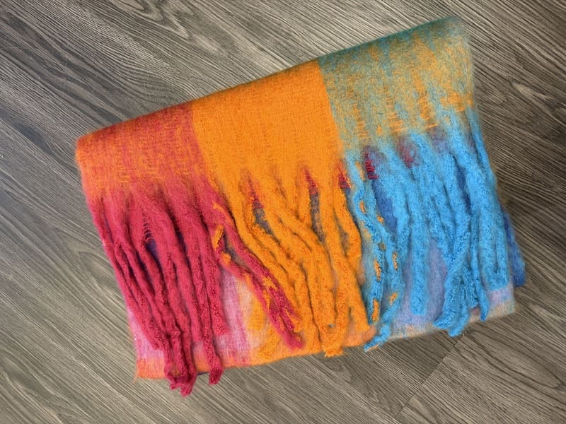 Peach Sorbet Shawl