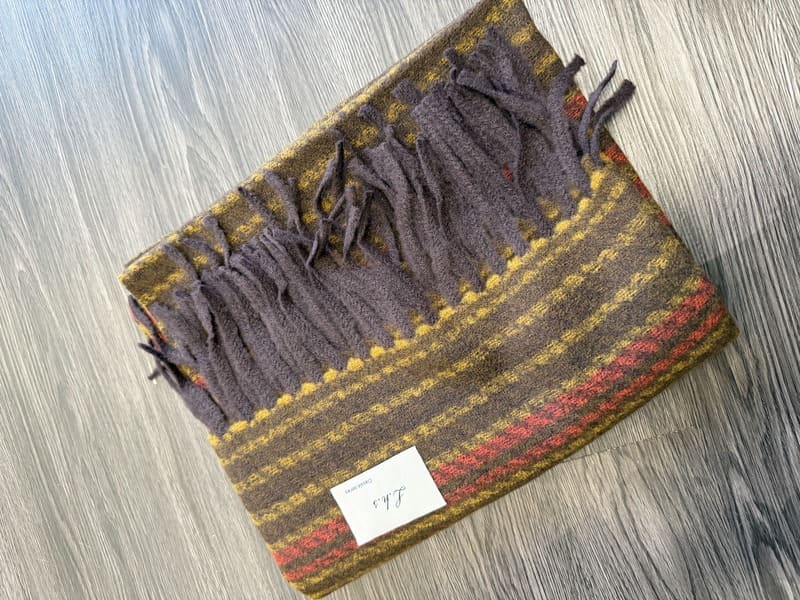 Honey glow shawl