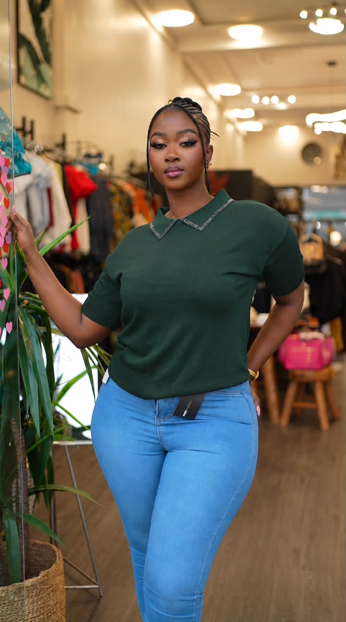 Seyma top green