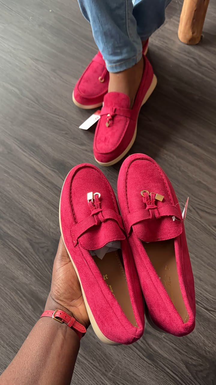 Junie loafers pink