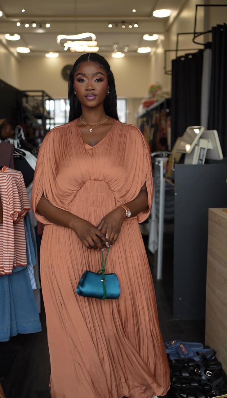 Oriana dress chestnut