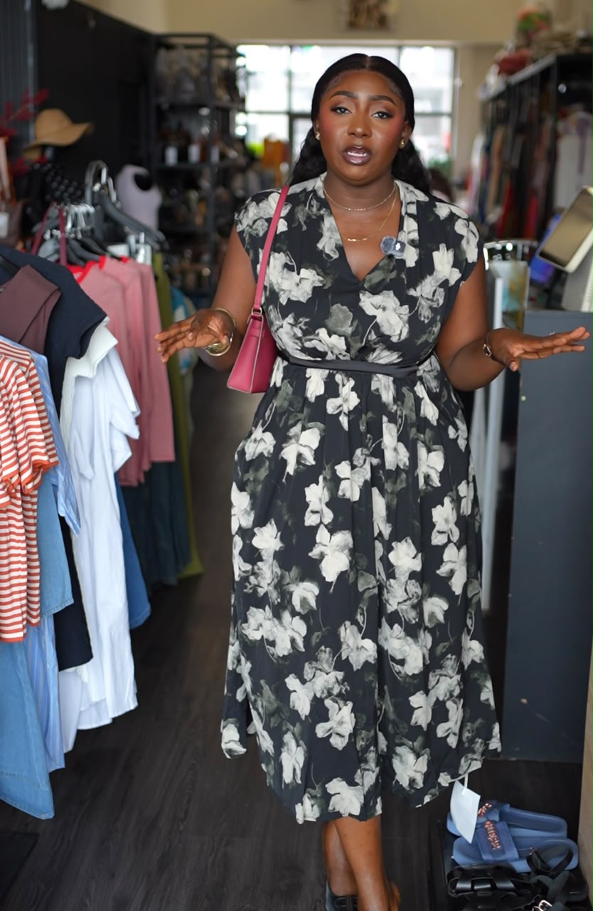 Celeste dress black mix
