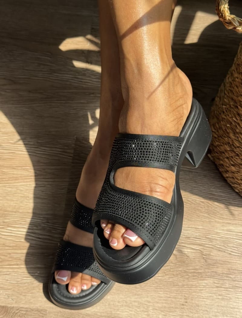 Joanna chunky heels