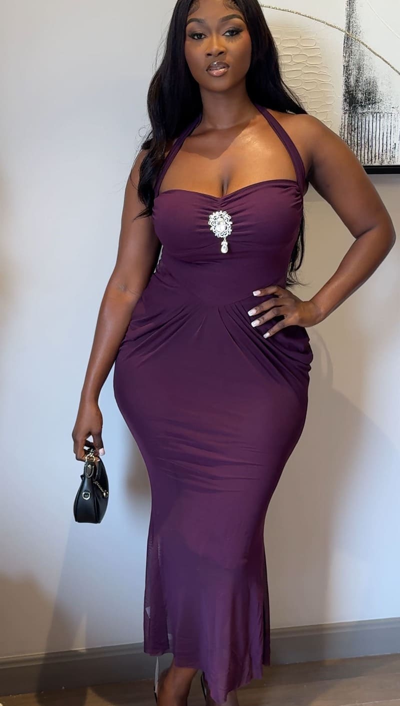 Keisha dress purple