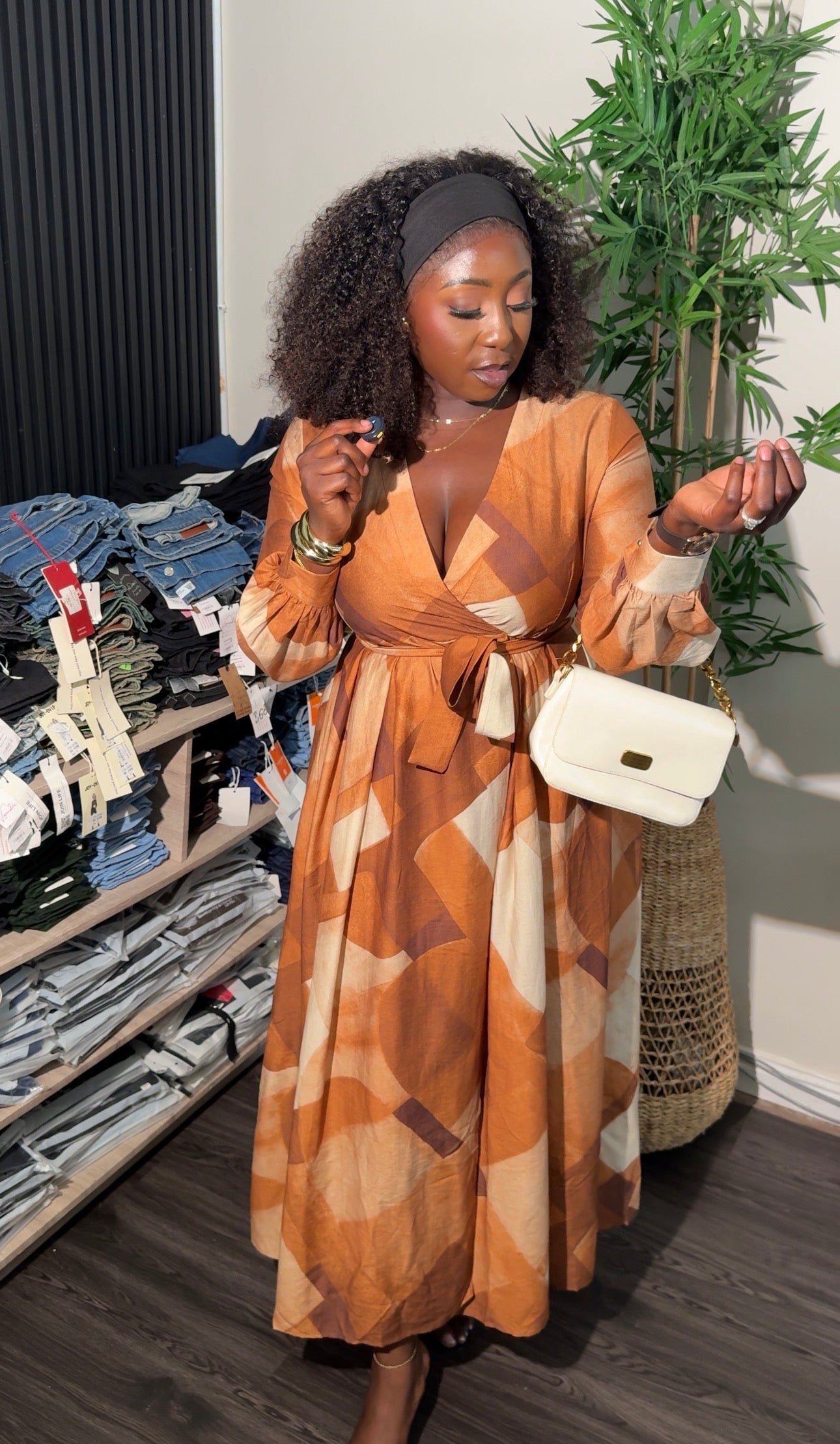 Pam dress brown