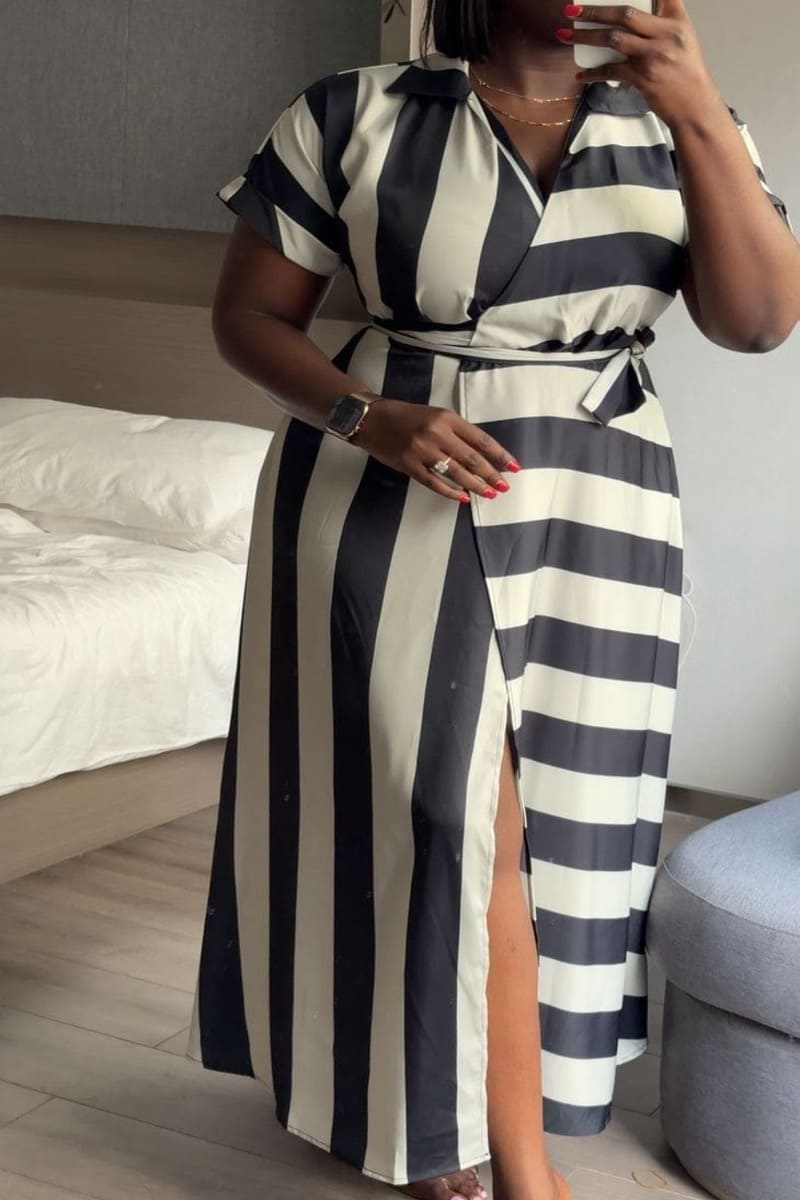 Kukua dress b&w