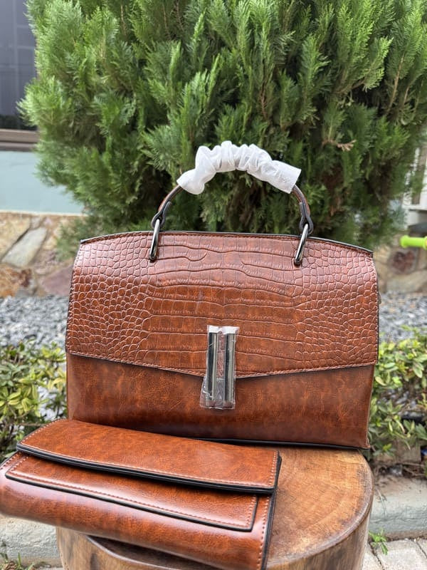 Croc-top bag