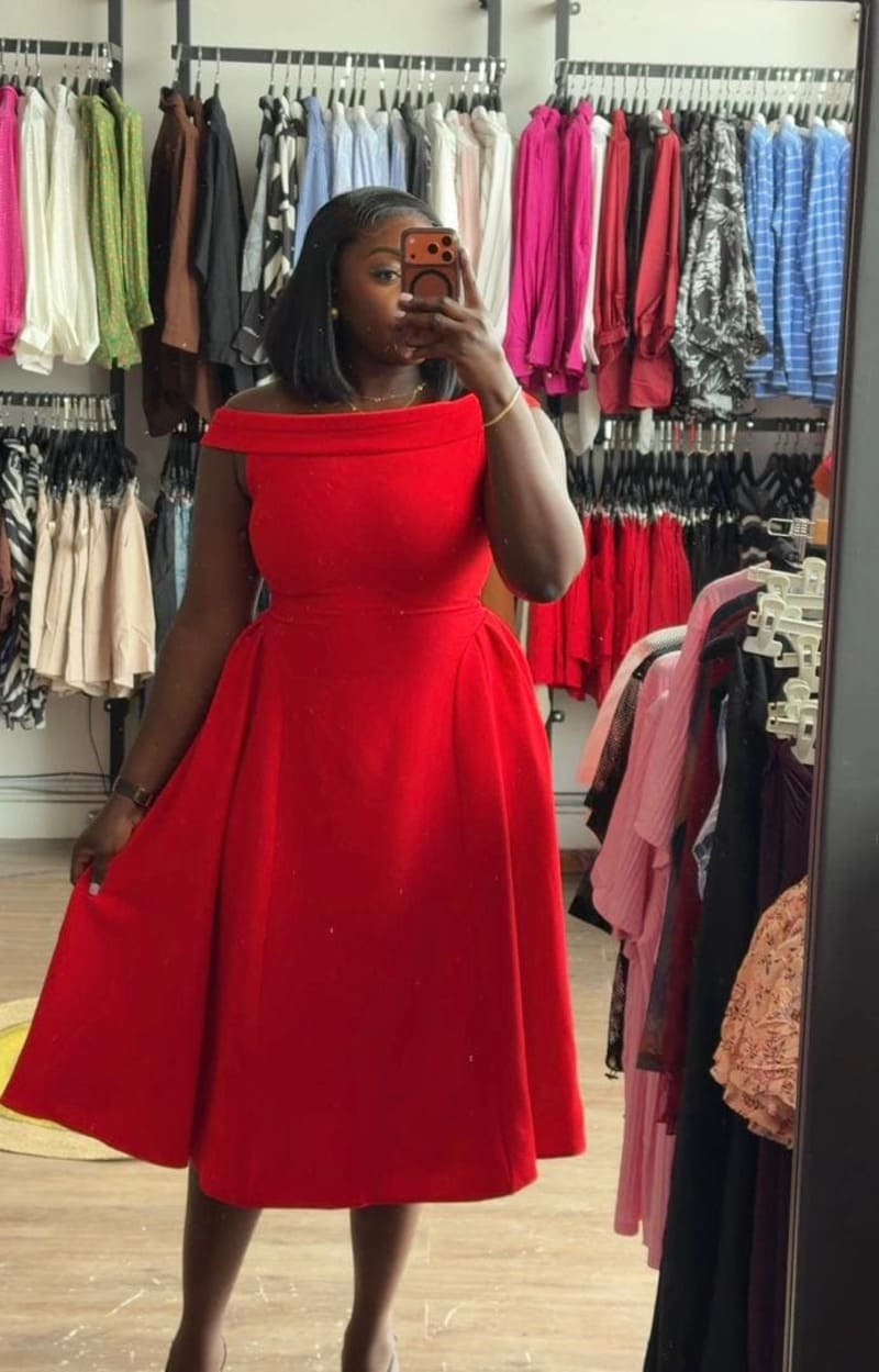 Zara dress red