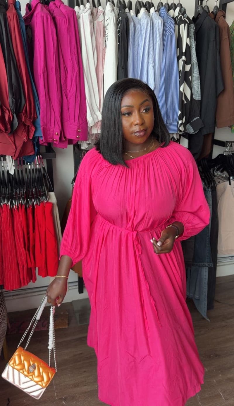 Rowan dress pink