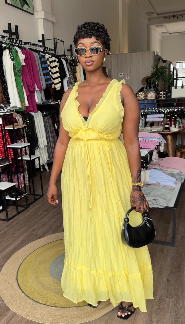 Tina dress yellow