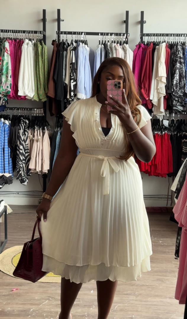 Eden dress cream