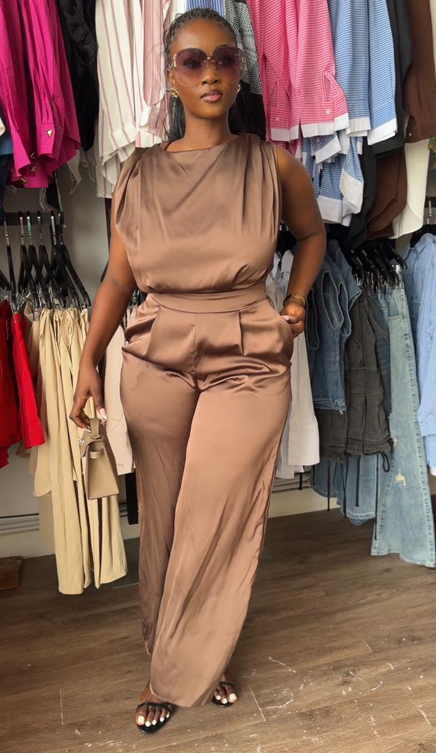 Ghita jumpsuit brown