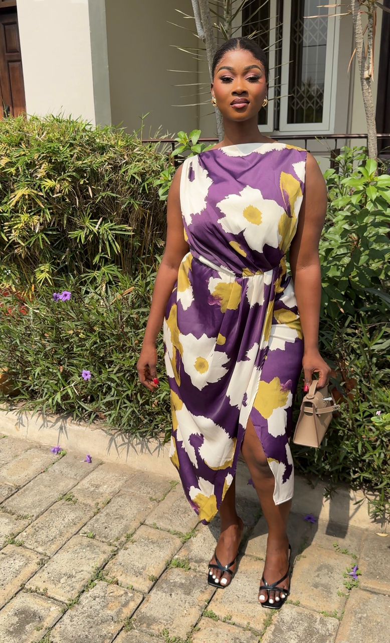 Capri dress purple