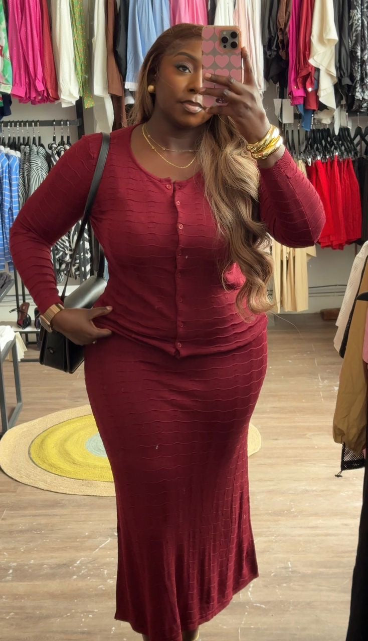 Anthonia set burgundy